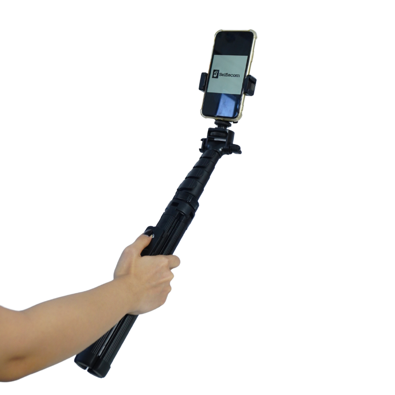 Combo Gậy Chụp Ảnh Yunteng XC 90 và Gimbal Q02 Xoay 360° Tự Động - Phụ Kiện Quay Vlog, Livestream