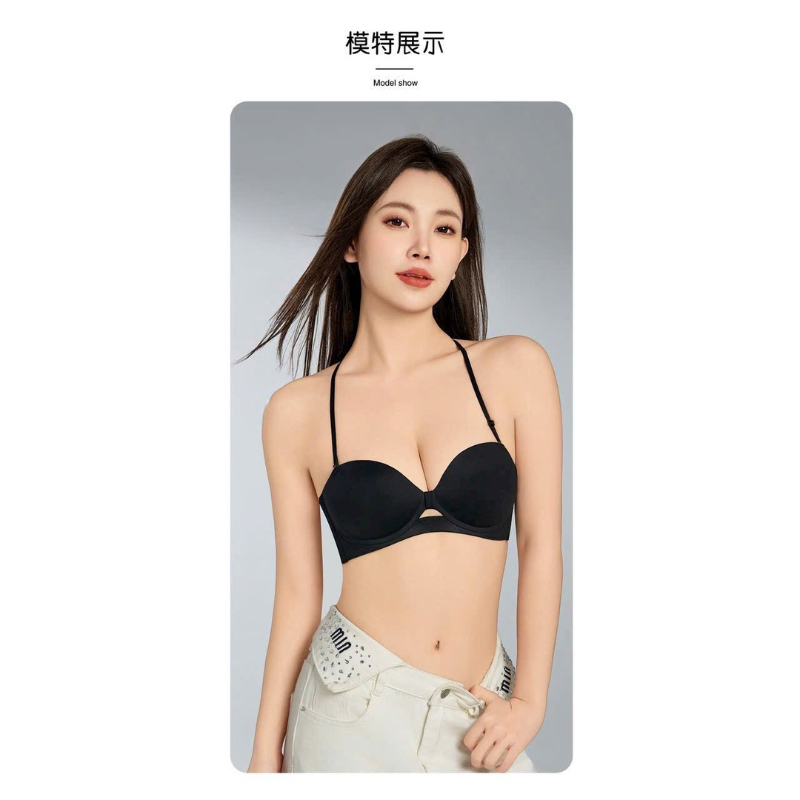 Áo lót đúc su cúp ngực không gọng,mặc hở lưng kèm dây đeo A18
