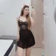 HT52 Váy ngủ sexy chiết eo dây đan v1 triết eo, đồ ngủ ren xuyên thấu mềm mại gợi cảm HT52