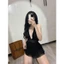 HT56 Váy ngủ sexy cổ yếm hở lưng quyến rũ, đầm ngủ ren mềm mại dáng xoè tôn dáng gợi cảm HT56