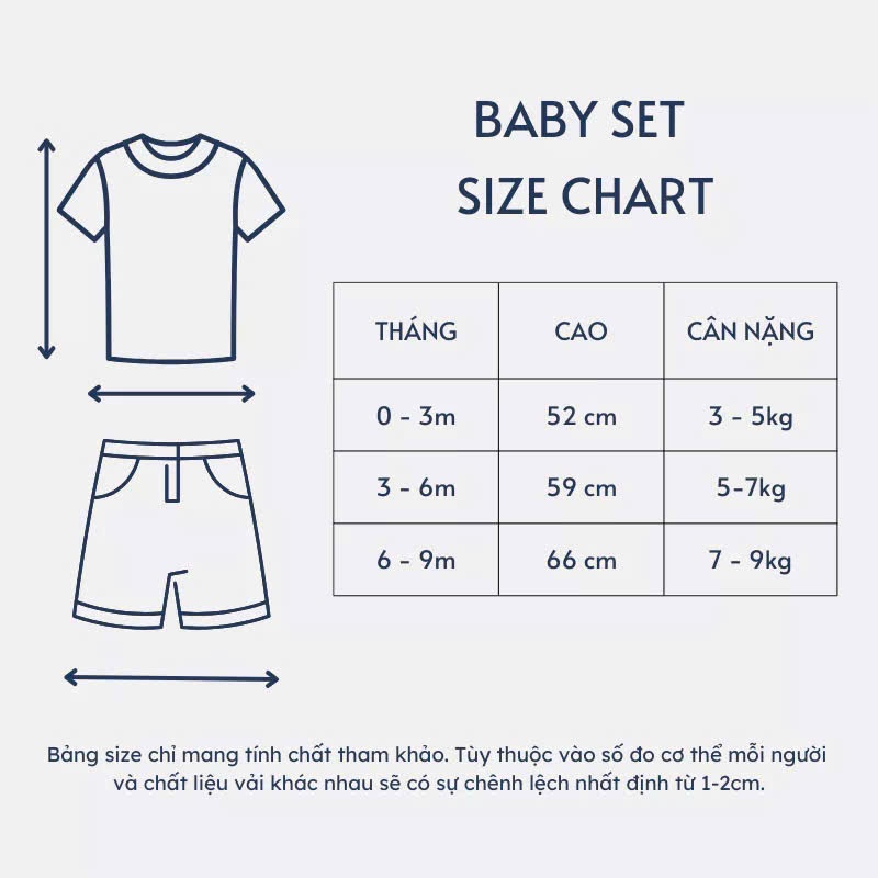 Set 3 Bộ dài tay chất thun lạnh VT cho bé sơ sinh mềm mịn thoáng in họa tiết đơn giản 3-9kg DL09 Đậu Đậu Store