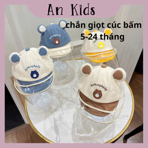 Mũ lưỡi trai chắn giọt bấm cúc tiện lợi cho bé 5 tháng đến 24 tháng mesocshop