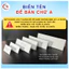 Kệ Mica Chữ A 2 mặt - Bảng Tên Chức Danh Mica - Biển tên đại biểu - Biển tên học sinh