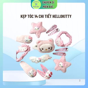 Kẹp Tóc 14 Chi Tiết hellokitty Mỏ Vịt Kẹp Kết Hợp Cô Gái Nhật Bản kT Mèo Hoạt Hình Phụ Kiện Tóc bên kẹp tóc 🌌FREESHIP🌌