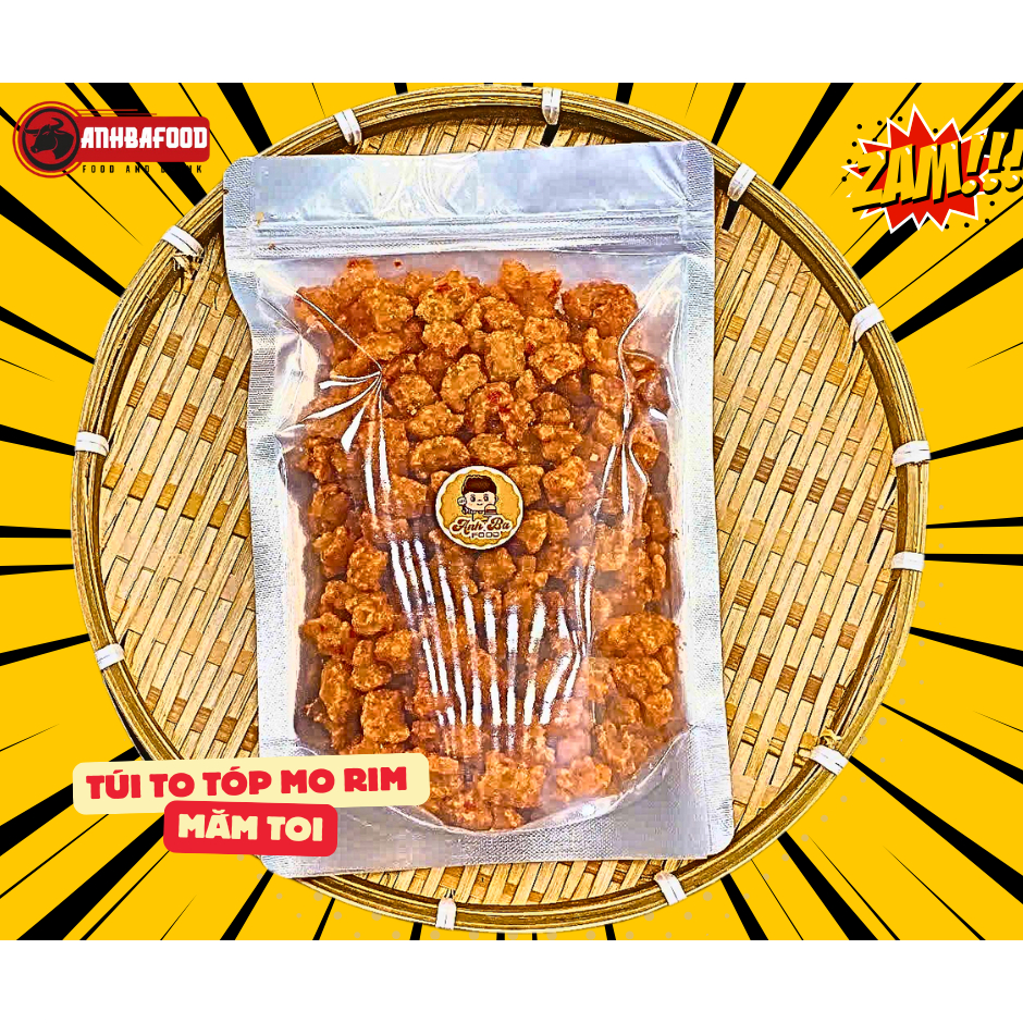 500GR Tóp Mỡ Chiên Giòn Rim Mắm Tỏi Siêu Ngon
