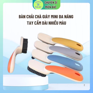 Bàn Chải Chà Giày Mini Đa Năng Tay Cầm Dài Nhiều Màu