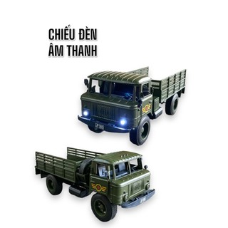 Mô Hình đồ chơi xe tải hợp kim có âm thanh,xe chạy đà