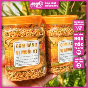 CƠM RANG TÂY NGUYÊN VỊ MUỐI ỚT Siêu Ngon - Hũ 500gr - Ăn Vặt Su Xoắn