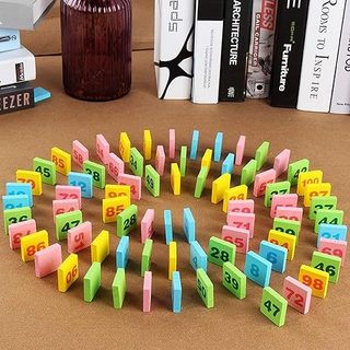 Đồ Chơi Gỗ Domino Học Toán, Bộ Đồ Chơi Domino Xếp Hình, Đồ Chơi Domino Học Toán 300 Chi Tiết