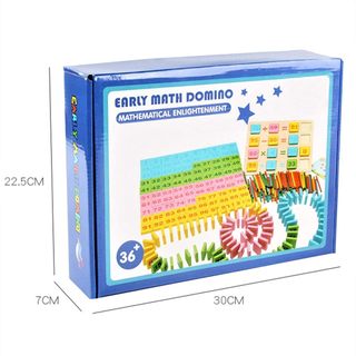 Đồ Chơi Gỗ Domino Học Toán, Bộ Đồ Chơi Domino Xếp Hình, Đồ Chơi Domino Học Toán 300 Chi Tiết