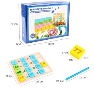 Đồ Chơi Gỗ Domino Học Toán, Bộ Đồ Chơi Domino Xếp Hình, Đồ Chơi Domino Học Toán 300 Chi Tiết