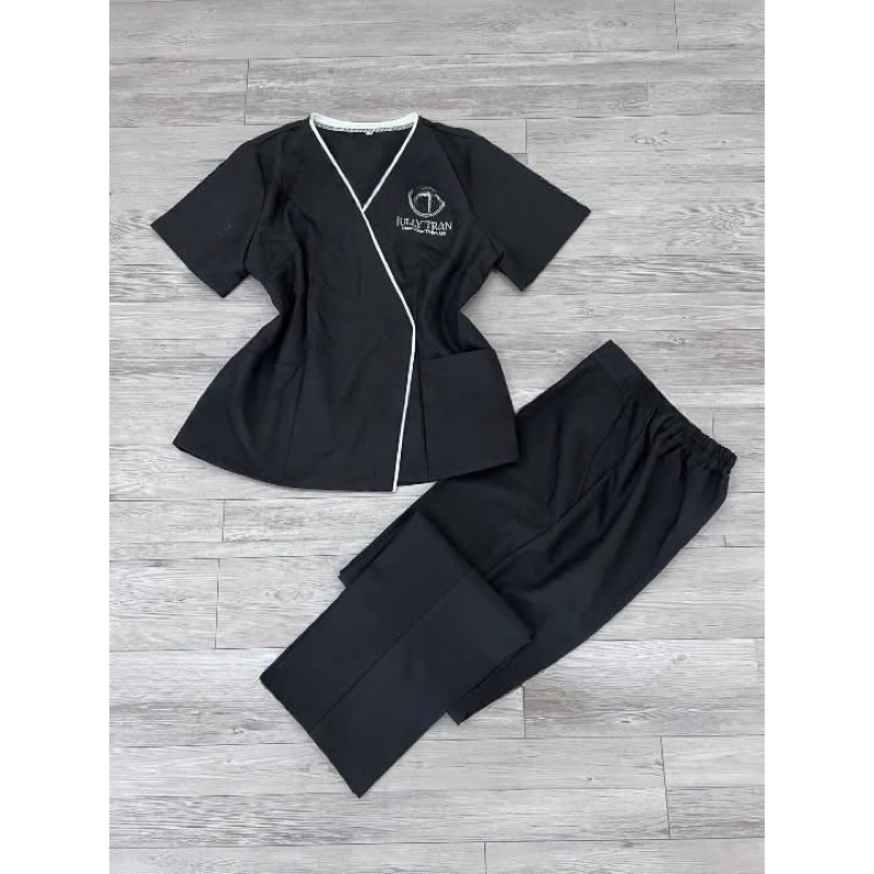 Đồng phục spa,thẩm mỹ viện chất liệu cotton lạnh hàng may kỹ cao cấp