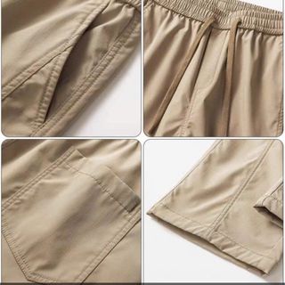 [MỞ BÁN] Quần Kaki Túi Hộp Nam Ống Rộng Cạp Chun, Quần Cargo Pants Ống Suông Retro Unisex K06