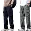 Quần Kaki Túi Hộp Nam Ống Rộng Cạp Chun, Quần Cargo Pants Ống Suông Retro Unisex K06