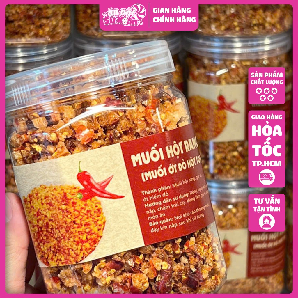 MUỐI HỘT RANG TAY (Ớt Xanh / Ớt Đỏ) Chay Mặn Đều Dùng Được - Ăn vặt Su Xoắn