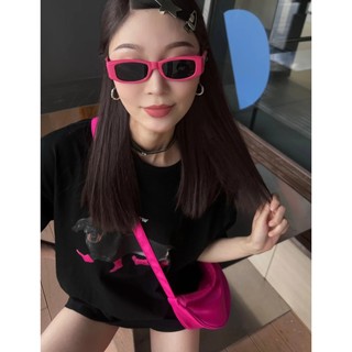 Bộ Áo Phông Nữ Chepol Form Rộng, In Chú Chó, Cổ Tròn, Phối Chân Váy, Chất Cotton (Áo Thun Đen + Quần Đùi Đen)-CP_x9176