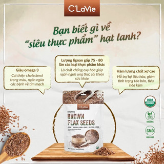 [2027] Hạt lanh hữu cơ C'LaVie Organic Flax Seeds 200g