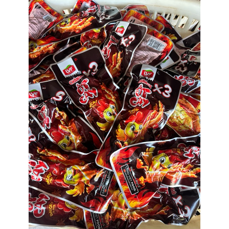 Conbo 5 Chân gà ớt cay X3 80g 3 chân trong 1 bịch