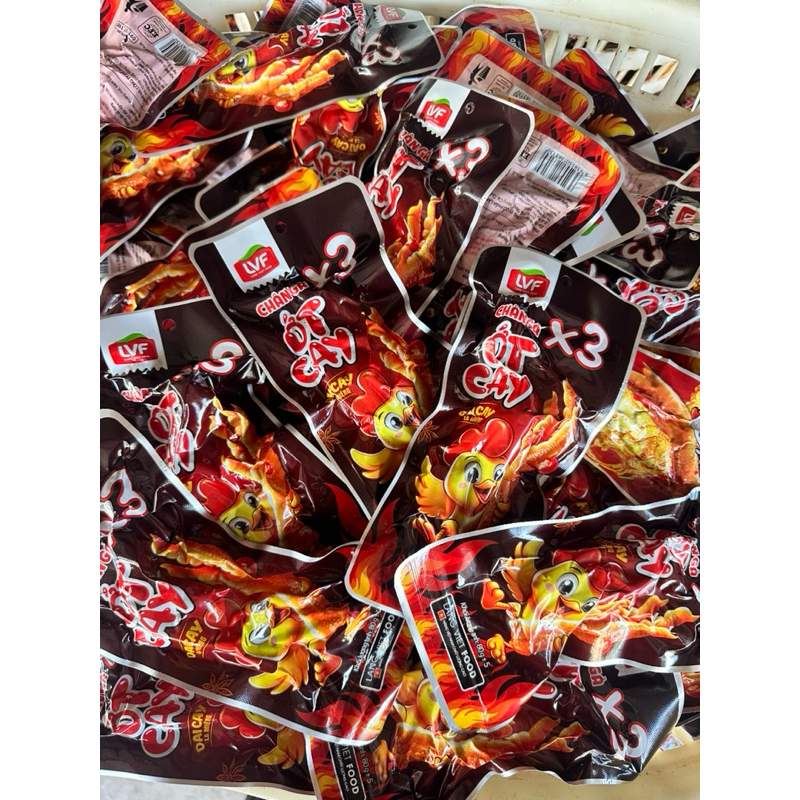 Conbo 5 Chân gà ớt cay X3 80g 3 chân trong 1 bịch