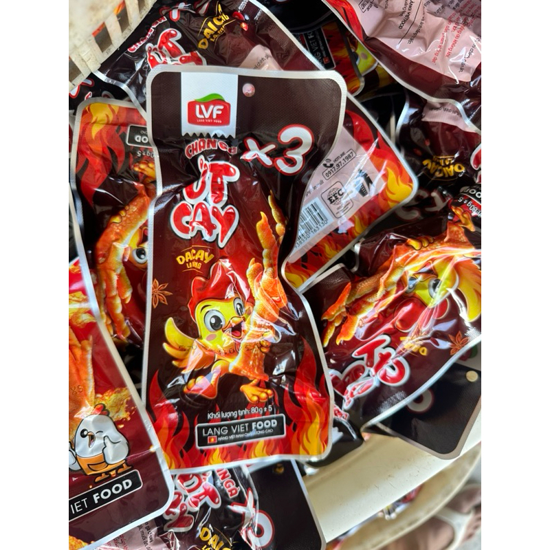 Conbo 5 Chân gà ớt cay X3 80g 3 chân trong 1 bịch