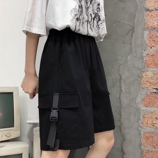 QUẦN SỌT TÚI HỘP HÌNH THẬT ⚡️ VẢI DÀY ⚡️  QUÂN SHORT KAKI ,HỘP BÊN LƯNG THUN 2 MÀU ĐEN XÁM