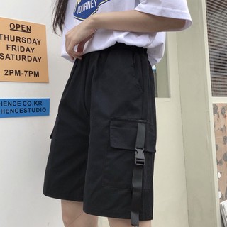 QUẦN SỌT TÚI HỘP HÌNH THẬT ⚡️ VẢI DÀY ⚡️  QUÂN SHORT KAKI ,HỘP BÊN LƯNG THUN 2 MÀU ĐEN XÁM