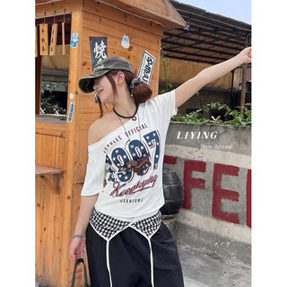 QCL1 M7281 Áo thun trễ vai 1997 siêu hot, cá tính, siêu đẹp(Freesize)