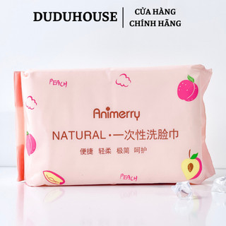 Khăn Mặt Khô Dạng Rút Animerry dùng 1 lần đa năng 50 khăn chữ nhật