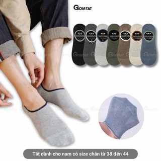 [TẤT LƯỜI MÙA HÈ] Tất lười nam cao cấp có đệm chống tuột gót GOMTAT, vớ ngắn nam chất cotton mềm mại - MIA-1402-1DOI