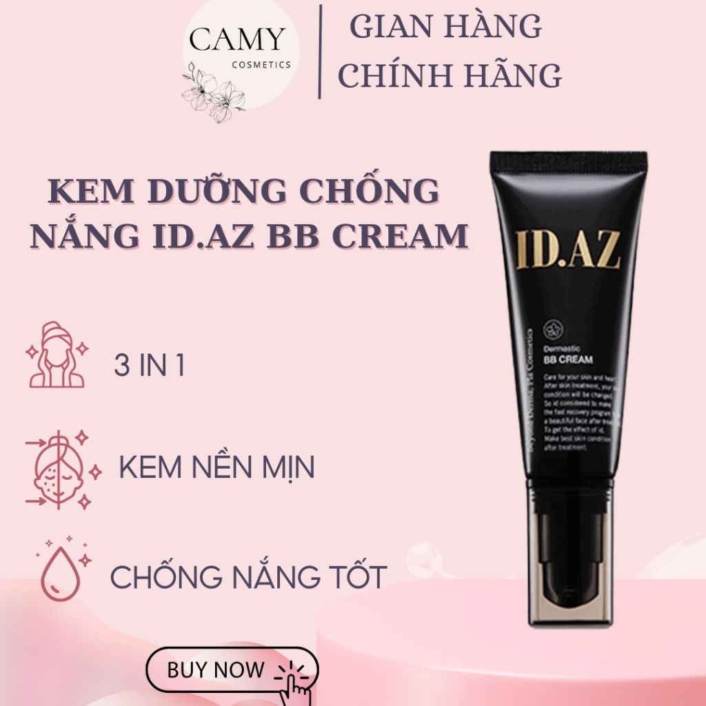 [Nhập khẩu-Tone 01 và 03] Kem nền chống nắng Có Màu ID.AZ IDAZ ...