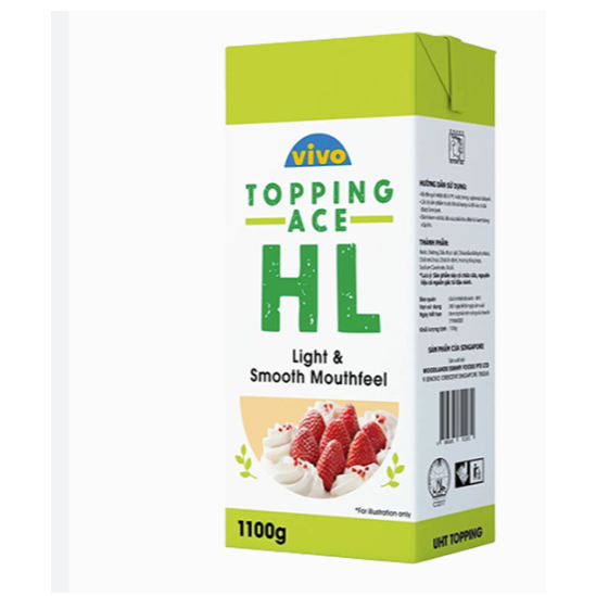 Kem làm bánh Vivo_Vivo Topping Cream Ace HL 1.1kg