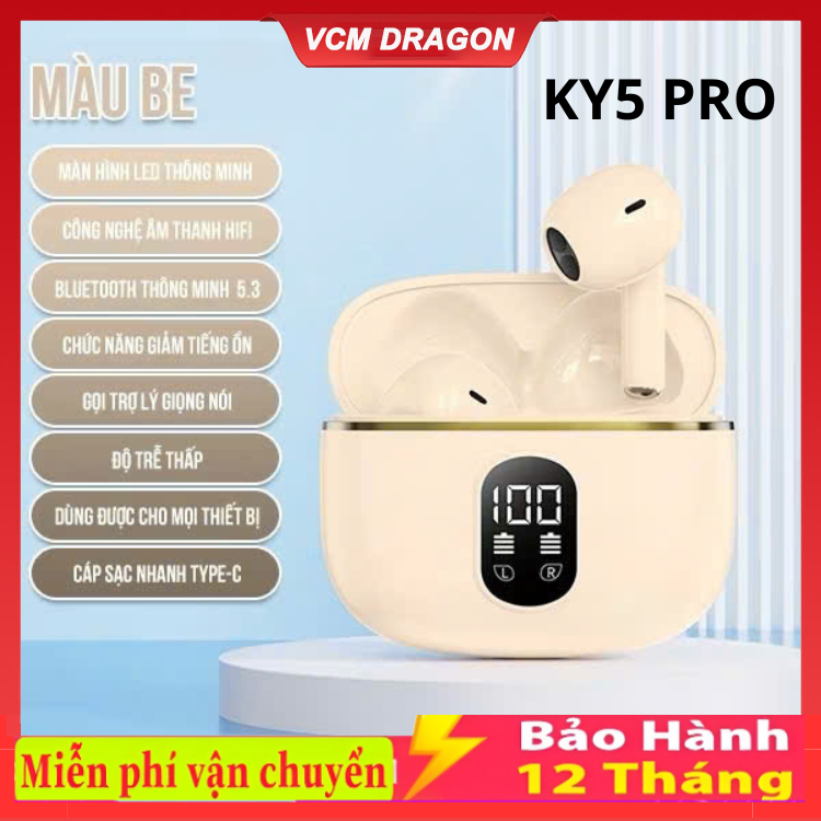 Tai Nghe Không Dây KY5 / F9 / M10 / KY8 PRO Bluetooth Màn Hình LED Tai ...