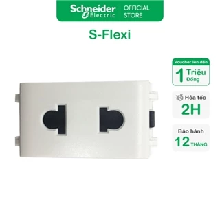 (SE) Hạt ổ cắm đơn 2 chấu dòng S-Flexi - 10A - size S - Schneider Electric - F30426USM_WE_G19