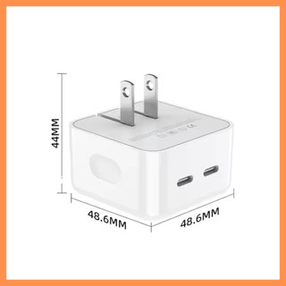 Cốc Sạc Nhanh 35W 2 Cổng Type-C – Tương Thích Đa Dạng Giúp Sạc Được Cùng Lúc 2 Thiết Bị Tiện Lợi