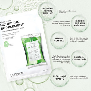 Mặt Nạ Giấy Wonjin Effect Concentrated Essence Mask Cấp Ẩm, Dưỡng Sáng, Làm Dịu, Lão Hóa Duduhouse