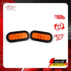 Combo 2 Đèn Led Hình Oval Xe Tải VIAIR VI019 12V Màu Vàng