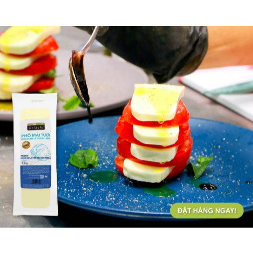 123Clickvn Phô mai tươi Mozzarella Fior Di Latte Bottega Zelachi 1kg