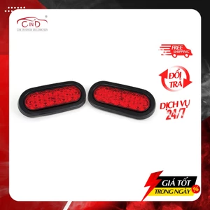 Combo 2 Đèn Led Hình Oval Xe Tải VIAIR VI-019 12V Màu Đỏ