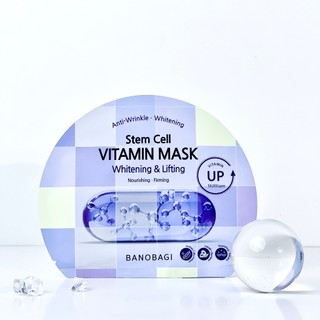 Mặt Nạ Cấp ẩm, Dưỡng Da Banobagi Stem Cell Vitamin Mask 30g (1 miếng)