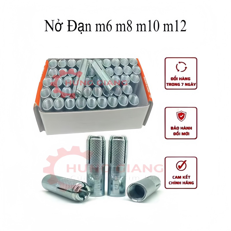 Nở Đạn, Tắc Kê Đạn, Nở Đóng m6 m8 m10 m12