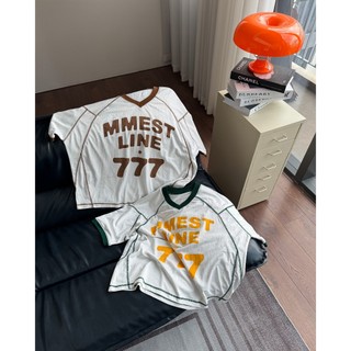 Áo thun lưới MMESTLINE "777" JERSEY form Boxy in lụa
