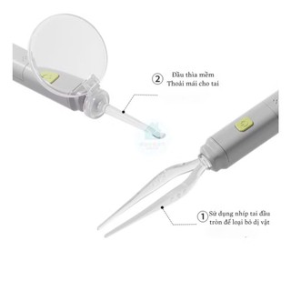 Set dụng cụ lấy ráy tai có đèn an toàn và tiện lợi cho bé