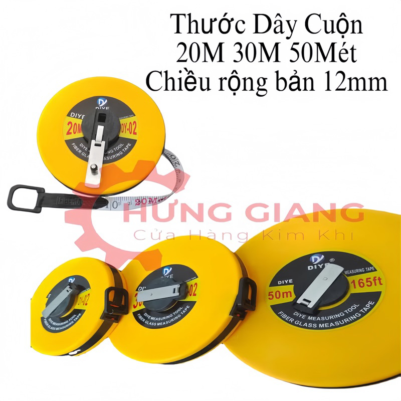 Thước Dây Cuộn 20Mét 30Mét 50Mét Siêu Bền