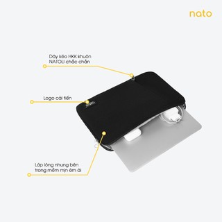 Túi chống sốc laptop Natoli đủ size dày dặn kháng nước Eager Laptop Bag T7