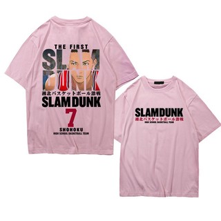 Áo thun ngắn tay cotton chữ Slam Dunk Miyagi Ryota vải dày dặn