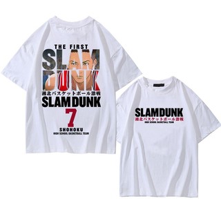 Áo thun ngắn tay cotton chữ Slam Dunk Miyagi Ryota vải dày dặn
