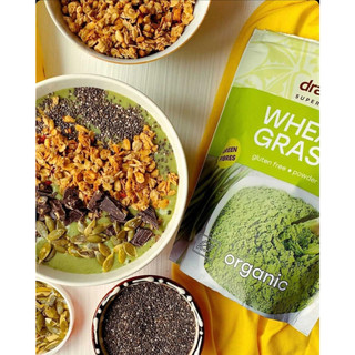 Bột cỏ lúa mì hữu cơ Dragon Superfoods organic wheatgrass 150gr