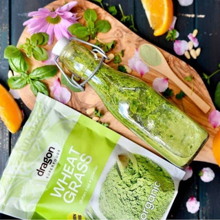 Bột cỏ lúa mì hữu cơ Dragon Superfoods organic wheatgrass 150gr
