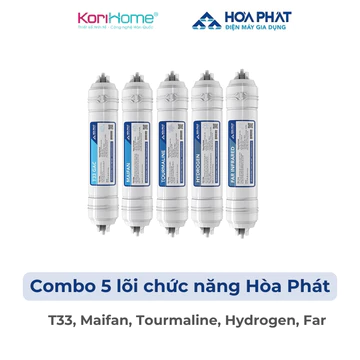 Combo bộ lõi chức năng Hòa Phát dùng cho máy lọc nước RO gia đình, Lõi khoáng chức năng cho máy lọc nước RO