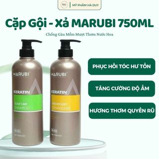 Dầu gội xã keratin Marubi 750ml MB001 chính hãng Collagen Dưỡng Tóc